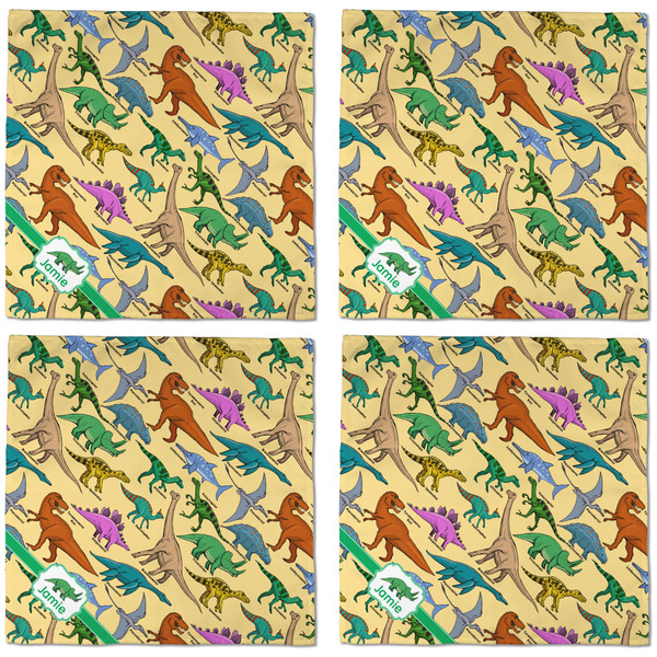 Dinosaurs Cloth Napkins - Personalized Dinner (APPROVAL) Set of 4