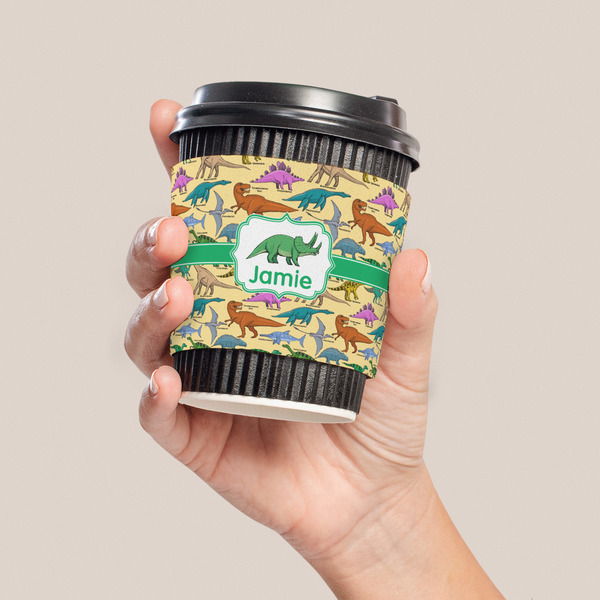 Dinosaurs Coffee Cup Sleeve - LIFESTYLE