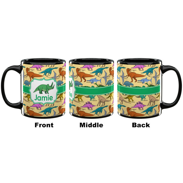 Dinosaurs Coffee Mug - 11 oz - Black APPROVAL