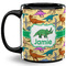 Dinosaurs Coffee Mug - 11 oz - Full- Black