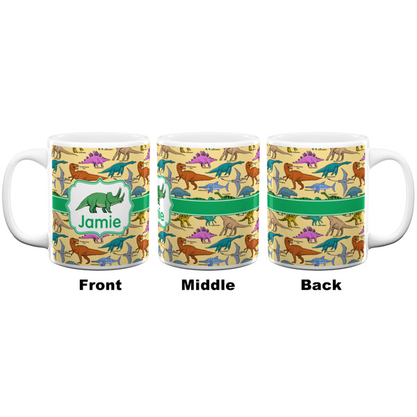 Dinosaurs Coffee Mug - 11 oz - White APPROVAL