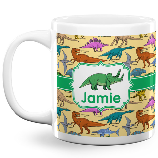 Dinosaurs Coffee Mug - 20 oz - White