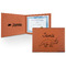 Dinosaurs Cognac Leatherette Diploma / Certificate Holders - Front and Inside - Main