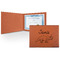 Dinosaurs Cognac Leatherette Diploma / Certificate Holders - Front only - Main