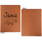 Dinosaurs Cognac Leatherette Portfolios with Notepad - Small - Single Sided- Apvl