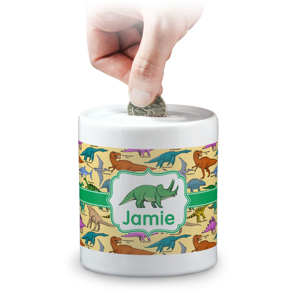 Custom Dinosaurs Coin Bank (Personalized)