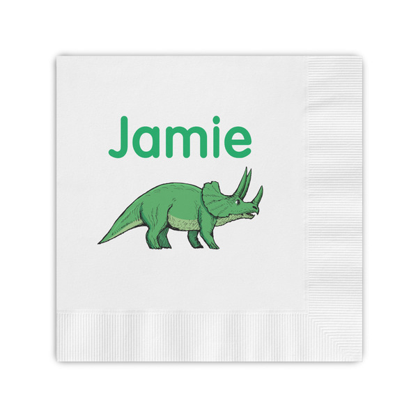 Custom Dinosaurs Coined Cocktail Napkins (Personalized)
