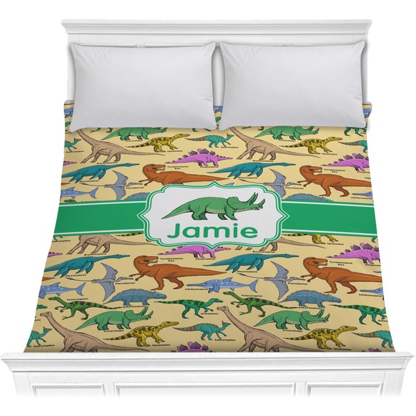 Custom Dinosaurs Comforter - Full / Queen (Personalized)