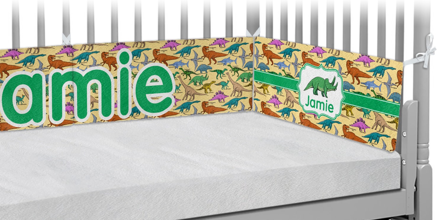 Dinosaurs Crib Bumper Pads (Personalized) YouCustomizeIt