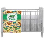 Dinosaurs Crib Comforter / Quilt (Personalized)