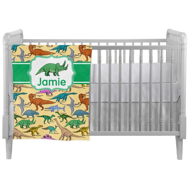 Custom Dinosaurs Crib Comforter / Quilt (Personalized)