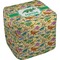 Dinosaurs Cube Poof Ottoman (Top)
