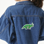 Dinosaurs Twill Iron On Patch - Custom Shape - X-Large (Personalized)