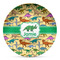 Dinosaurs Microwave Safe Plastic Plate - Composite Polymer (Personalized)