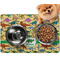 Dinosaurs Dog Food Mat - Small w/ Name or Text