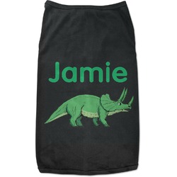 Dinosaurs Black Pet Shirt (Personalized)