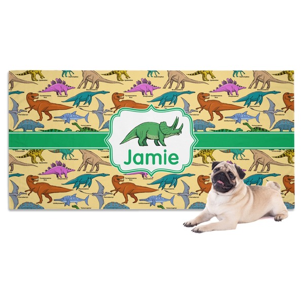 Custom Dinosaurs Dog Towel (Personalized)