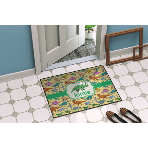Dinosaurs Door Mat Lifestyle