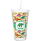Dinosaurs Double Wall Tumbler with Straw (Personalized)