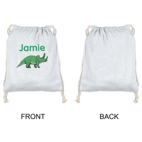 Dinosaurs Drawstring Backpacks - Sweatshirt Fleece - Single Sided - APPROVAL