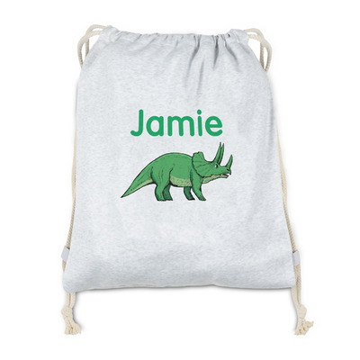 Dinosaurs Drawstring Backpack - Sweatshirt Fleece (Personalized)
