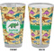 Dinosaurs Pint Glass - Full Color - Front & Back Views