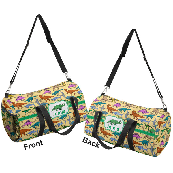 Dinosaurs Duffle bag small front and back sides