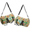 Dinosaurs Duffle bag small front and back sides