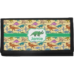 Dinosaurs Canvas Checkbook Cover (Personalized)
