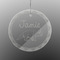 Dinosaurs Engraved Glass Ornament - Round (Front)