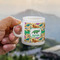 Dinosaurs Espresso Cup - 3oz LIFESTYLE (new hand)