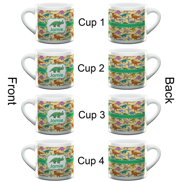 Dinosaurs Espresso Cup - 6oz (Double Shot Set of 4) APPROVAL
