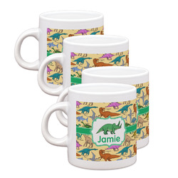 Dinosaurs Single Shot Espresso Cups - Set of 4 (Personalized)