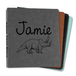 Dinosaurs Leather Binder - 1" (Personalized)