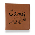 Dinosaurs Leather Binder - 1" - Rawhide (Personalized)