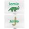 Dinosaurs Full Pillow Case - APPROVAL (partial print)