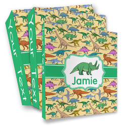 Dinosaurs 3 Ring Binder - Full Wrap (Personalized)