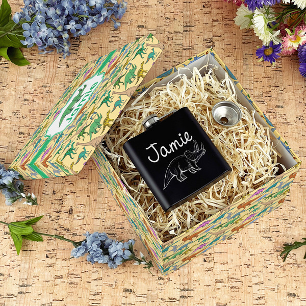 Dinosaurs Gift Boxes with Lid - Canvas Wrapped - Large - In Context