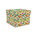 Dinosaurs Gift Box with Lid - Canvas Wrapped - Small (Personalized)