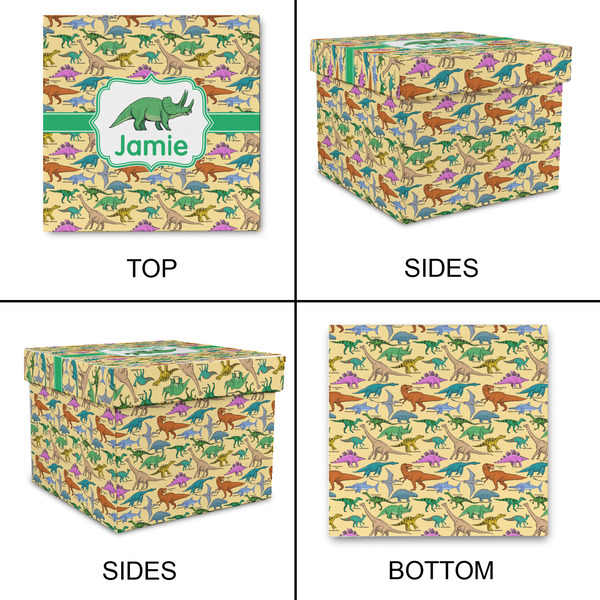 Dinosaurs Gift Boxes with Lid - Canvas Wrapped - X-Large - Approval