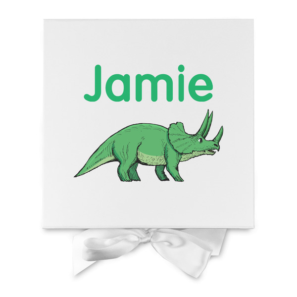 Dinosaurs Gift Boxes with Magnetic Lid - White - Approval