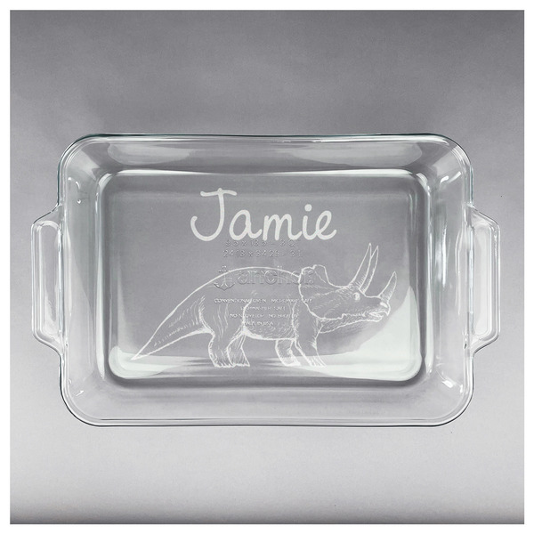 Dinosaurs Glass Baking Dish - APPROVAL (13x9)
