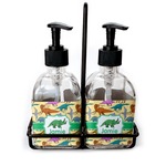 Dinosaurs Glass Soap & Lotion Bottle Set (Personalized)