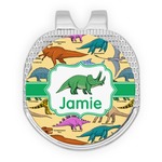 Dinosaurs Golf Ball Marker - Hat Clip - Silver
