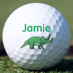 Dinosaurs Golf Balls - Non-Branded - Set of 3 (Personalized)