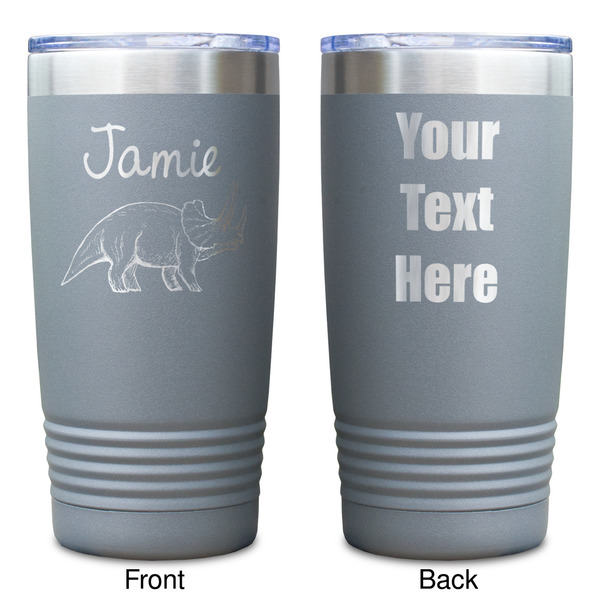 Dinosaurs Gray Polar Camel Tumbler - 20oz - Double Sided - Approval