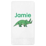 Dinosaurs Guest Napkins - Full Color - Embossed Edge (Personalized)
