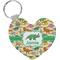 Dinosaurs Heart Keychain (Personalized)
