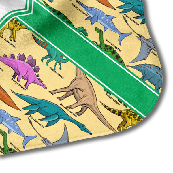 Dinosaurs Hooded Baby Towel- Detail Corner