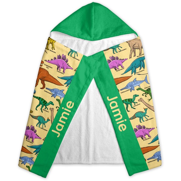 Dinosaurs Hooded Towel - Folded